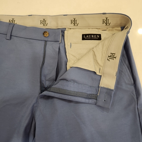 Lauren Ralph Lauren Pants Mens 36/32 36x31 Blue Chino Straight Golf Cotton Nylon - Picture 5 of 13